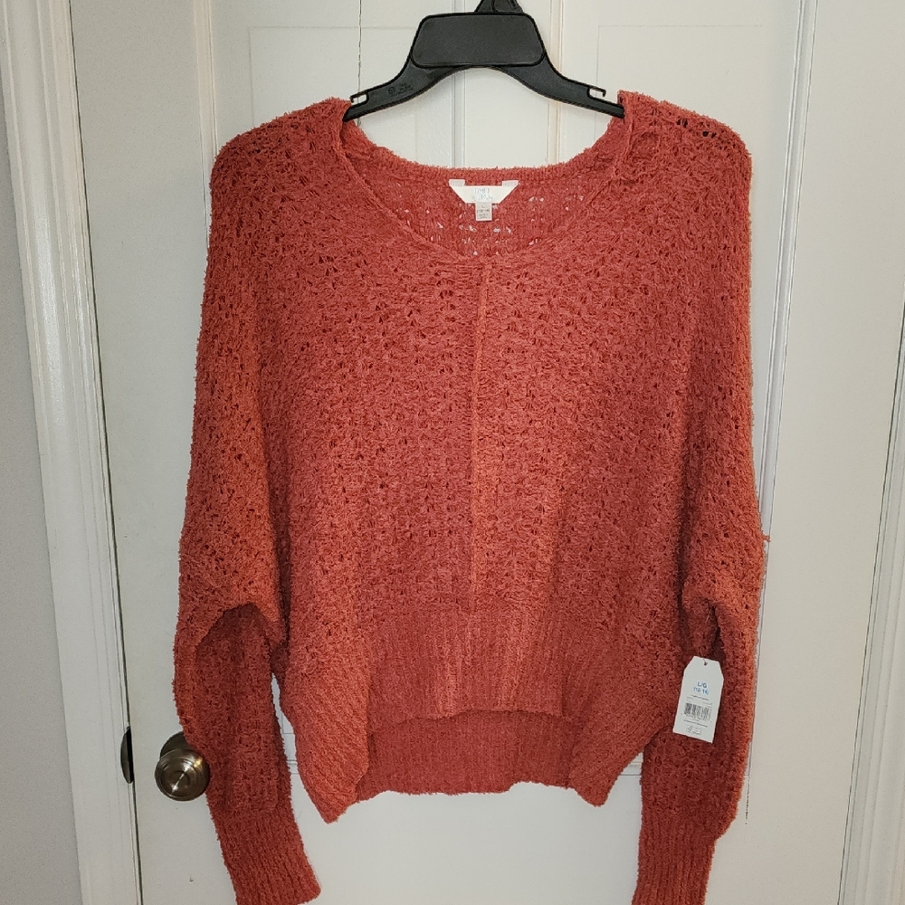 Time and Tru Women's Warm Orange Sweater